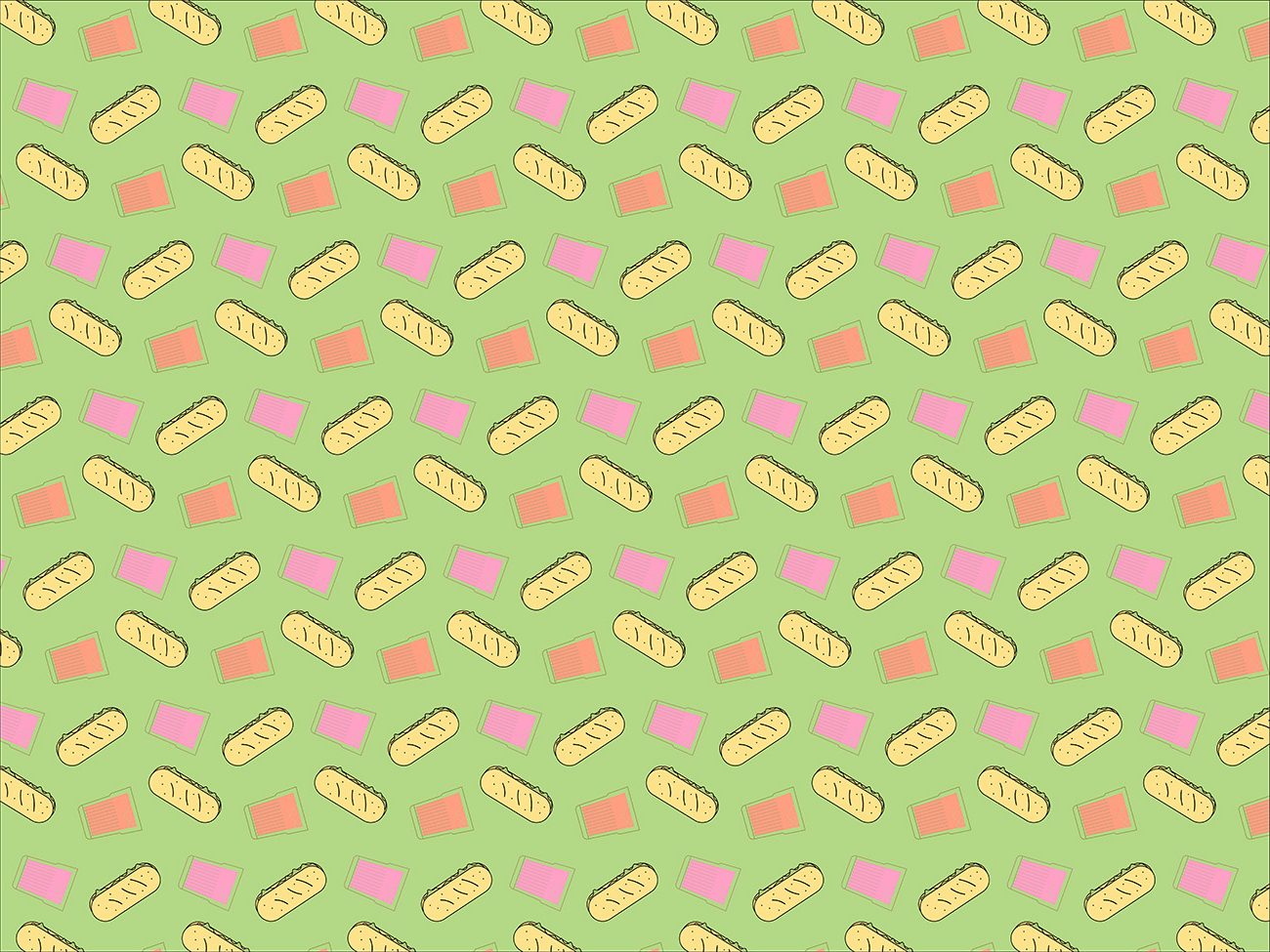 motifs de l'identité visuelle du sandwich festival composé du sandwich et du verre